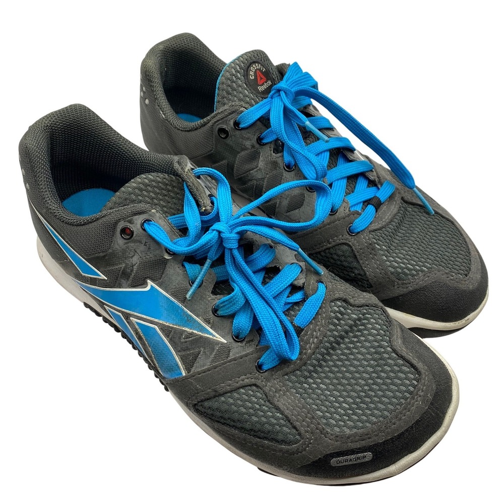 Reebok CrossFit Nano 2.0 Mens 6 Womens 8 Training Shoes Grey Blue V49130 Gym